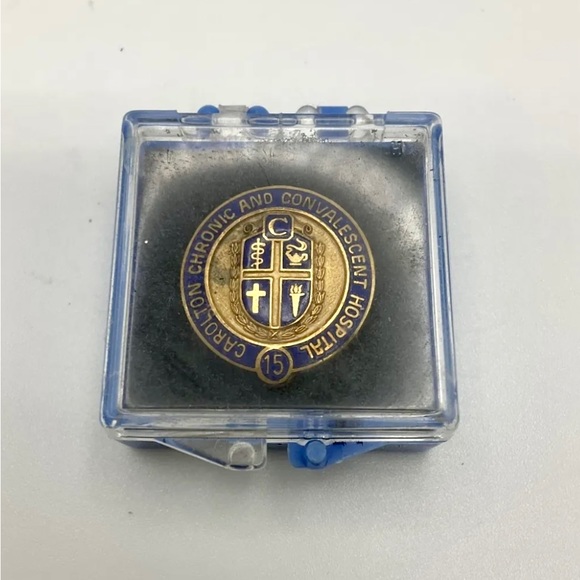 Rare Vintage Carlton Chronic And Convalescent HOSPITAL Gold Filled Pin Pollock - Picture 8 of 8